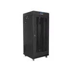 Сървърен шкаф Lanberg rack cabinet 19" free-standing 27U/600x600 (flat pack) with mesh door lcd black v2 3
