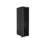 Сървърен шкаф Lanberg rack cabinet 19" free-standing 47U/800x1000 (flat pack) with glass door lcd black v2 6