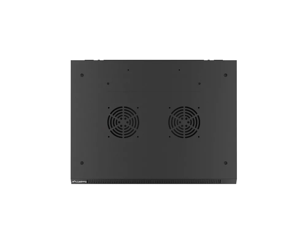 Сървърен шкаф Lanberg rack cabinet 19" wall-mount 4U/600x450 with perforated door black (flat pack) 12
