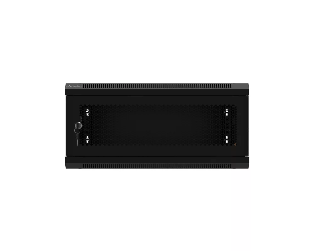 Сървърен шкаф Lanberg rack cabinet 19" wall-mount 4U/600x450 with perforated door black (flat pack) 10