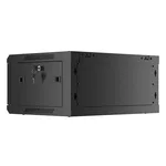 Сървърен шкаф Lanberg rack cabinet 19" wall-mount 4U/600x450 with perforated door black (flat pack) 8
