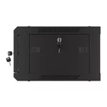 Сървърен шкаф Lanberg rack cabinet 19" wall-mount 4U/600x450 with perforated door black (flat pack) 11