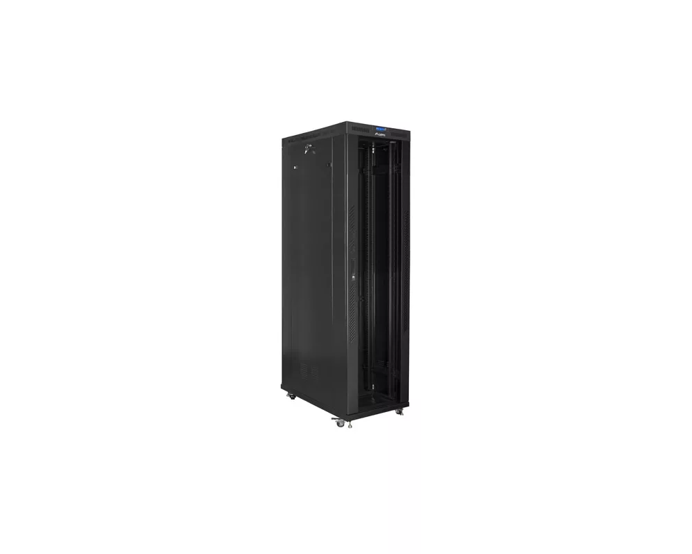 Сървърен шкаф Lanberg rack cabinet 19" free-standing 47U/800x1200 (flat pack) with glass door lcd black v2 3