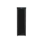 Сървърен шкаф Lanberg rack cabinet 19" free-standing 47U/800x1200 (flat pack) with glass door lcd black v2 5