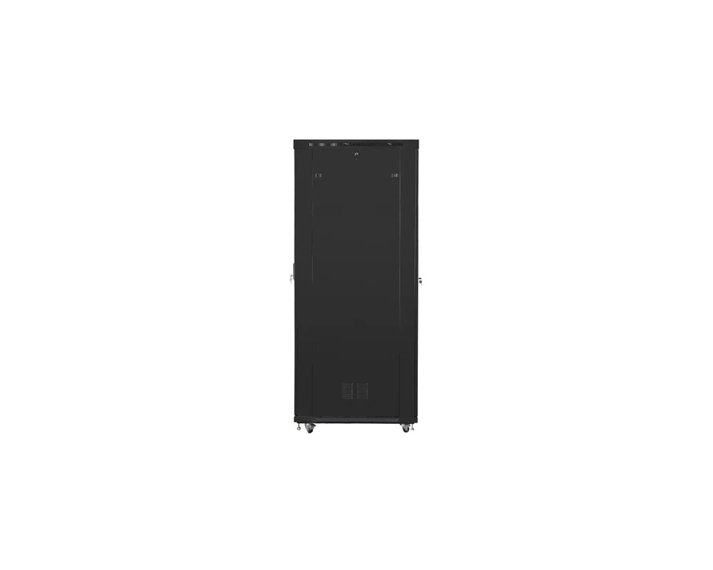 Сървърен шкаф Lanberg rack cabinet 19" free-standing 47U/800x1200 (flat pack) with glass door lcd black v2 4