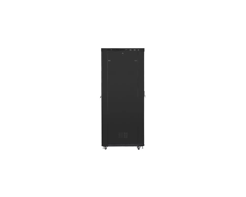 Сървърен шкаф Lanberg rack cabinet 19" free-standing 47U/800x1200 (flat pack) with glass door lcd black v2 2