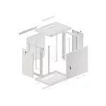 Сървърен шкаф Lanberg rack cabinet 19" wall-mount 12U/600x450 for self-assembly with metal door grey (flat pack) 12