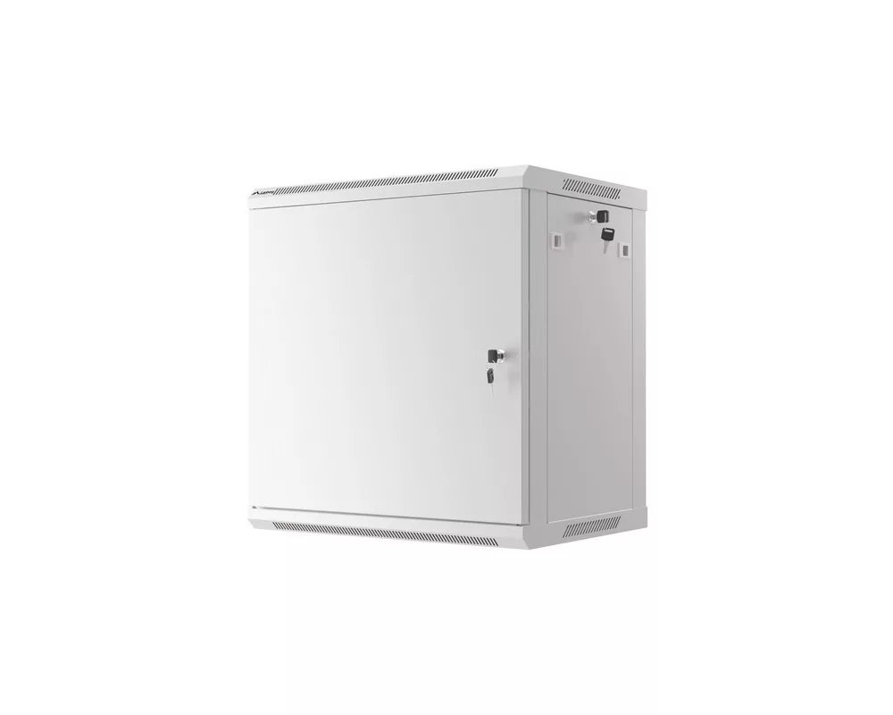 Сървърен шкаф Lanberg rack cabinet 19" wall-mount 12U/600x450 for self-assembly with metal door grey (flat pack) 9
