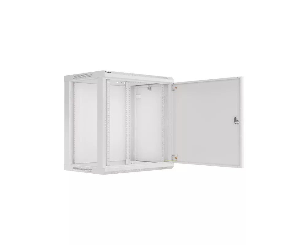 Сървърен шкаф Lanberg rack cabinet 19" wall-mount 12U/600x450 for self-assembly with metal door grey (flat pack) 13