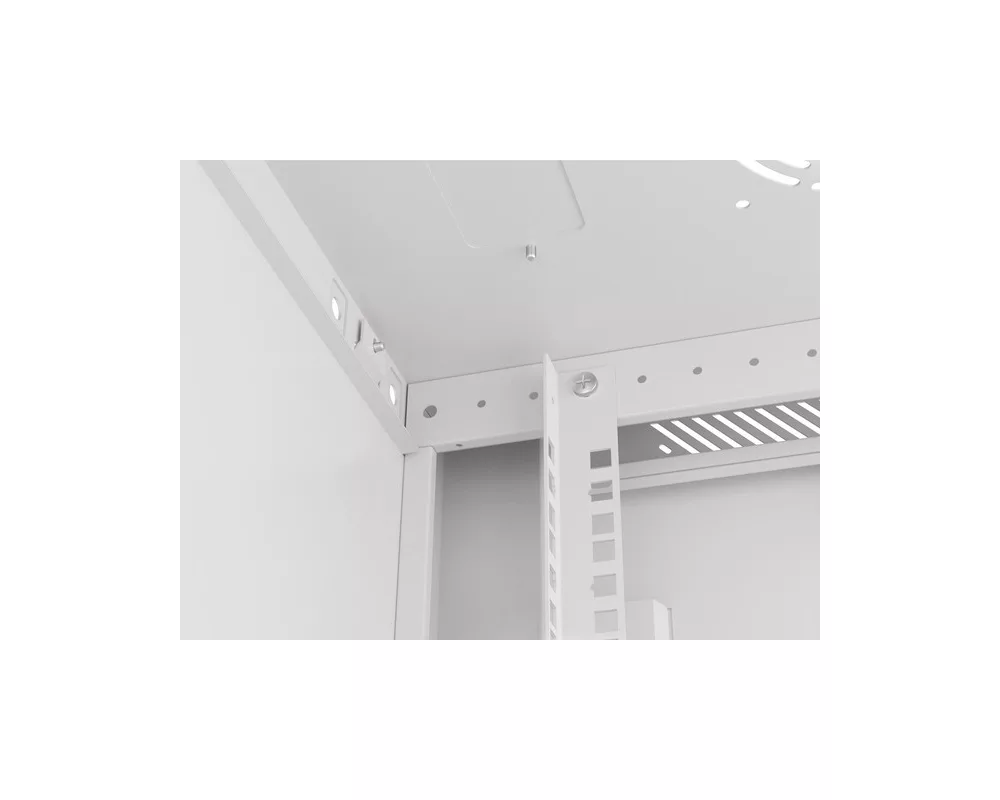 Сървърен шкаф Lanberg rack cabinet 19" wall-mount 12U/600x450 for self-assembly with metal door grey (flat pack) 3