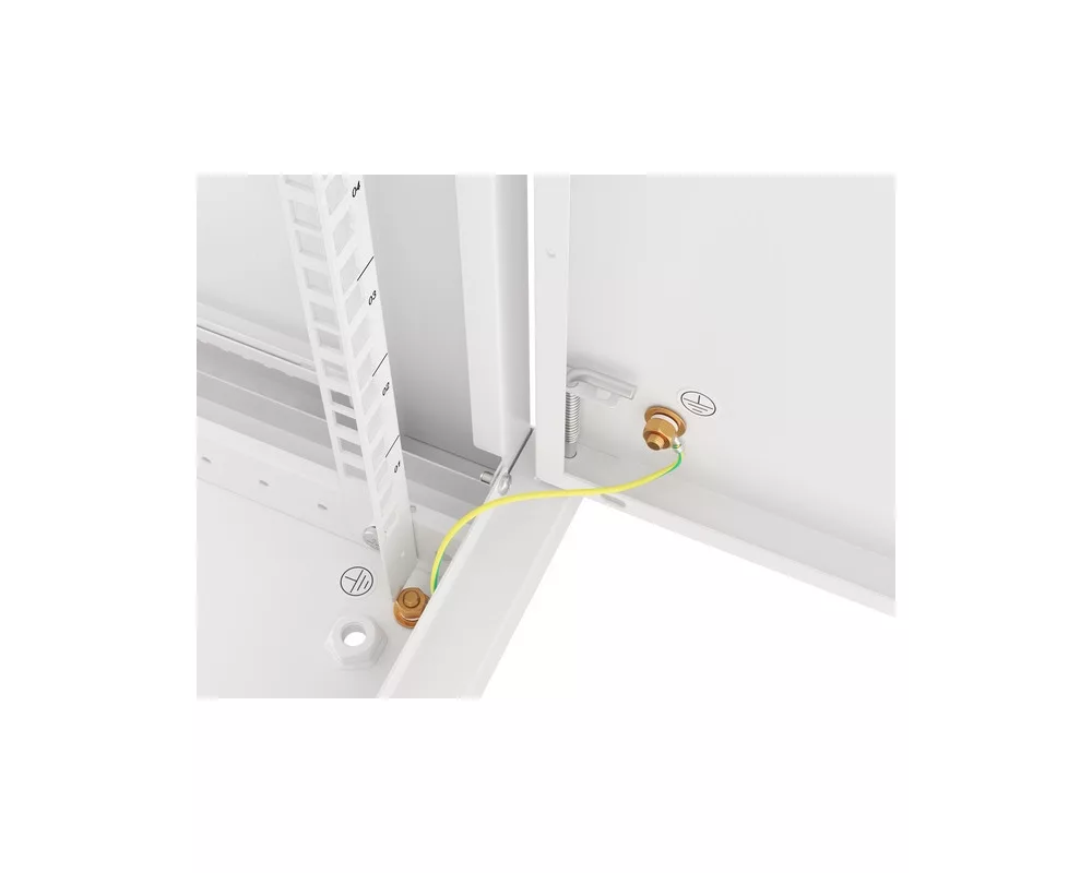Сървърен шкаф Lanberg rack cabinet 19" wall-mount 12U/600x450 for self-assembly with metal door grey (flat pack) 11