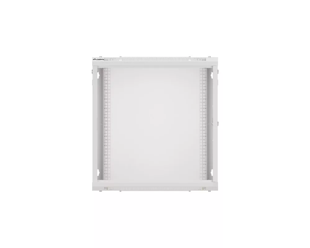 Сървърен шкаф Lanberg rack cabinet 19" wall-mount 12U/600x450 for self-assembly with metal door grey (flat pack) 15