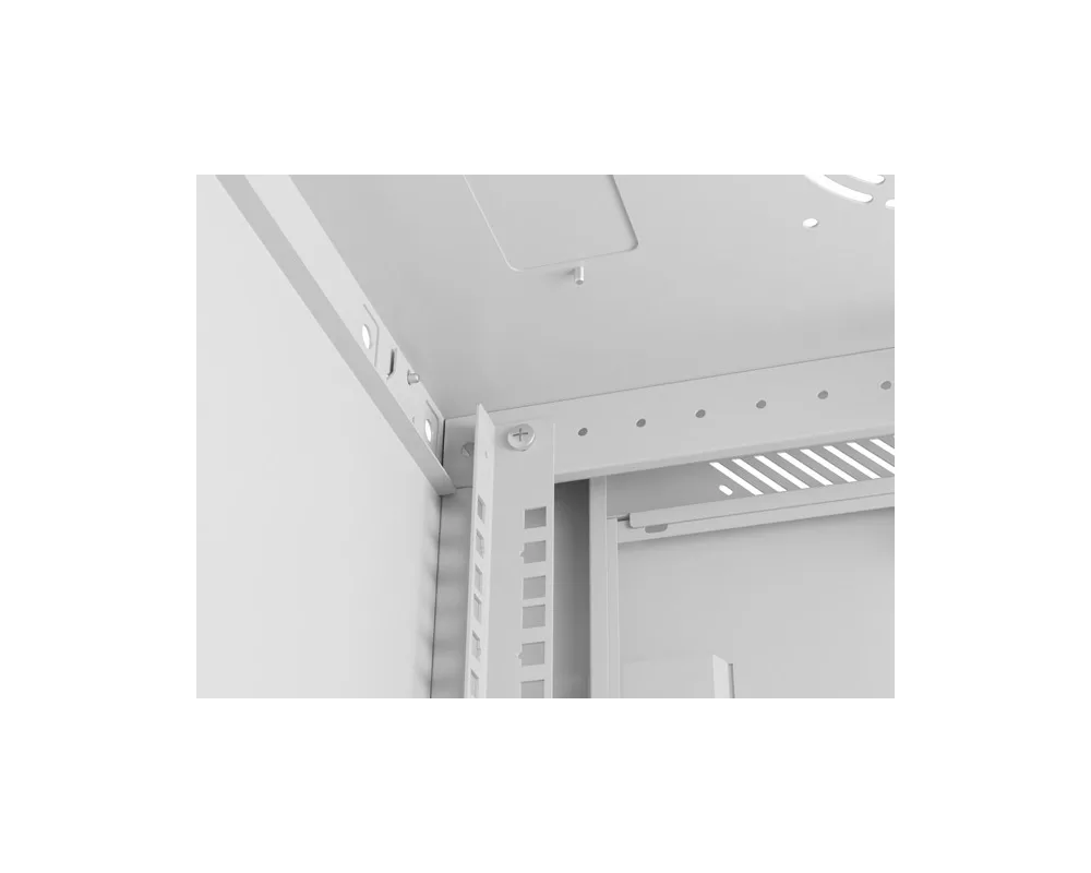 Сървърен шкаф Lanberg rack cabinet 19" wall-mount 4U/600x450 with perforated door grey (flat pack) 6