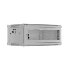  Lanberg rack cabinet 19" wall-mount 4U/600x450 with perforated door grey (flat pack) 902810 WF01-6404-23S на топ цена - PIC.bg
