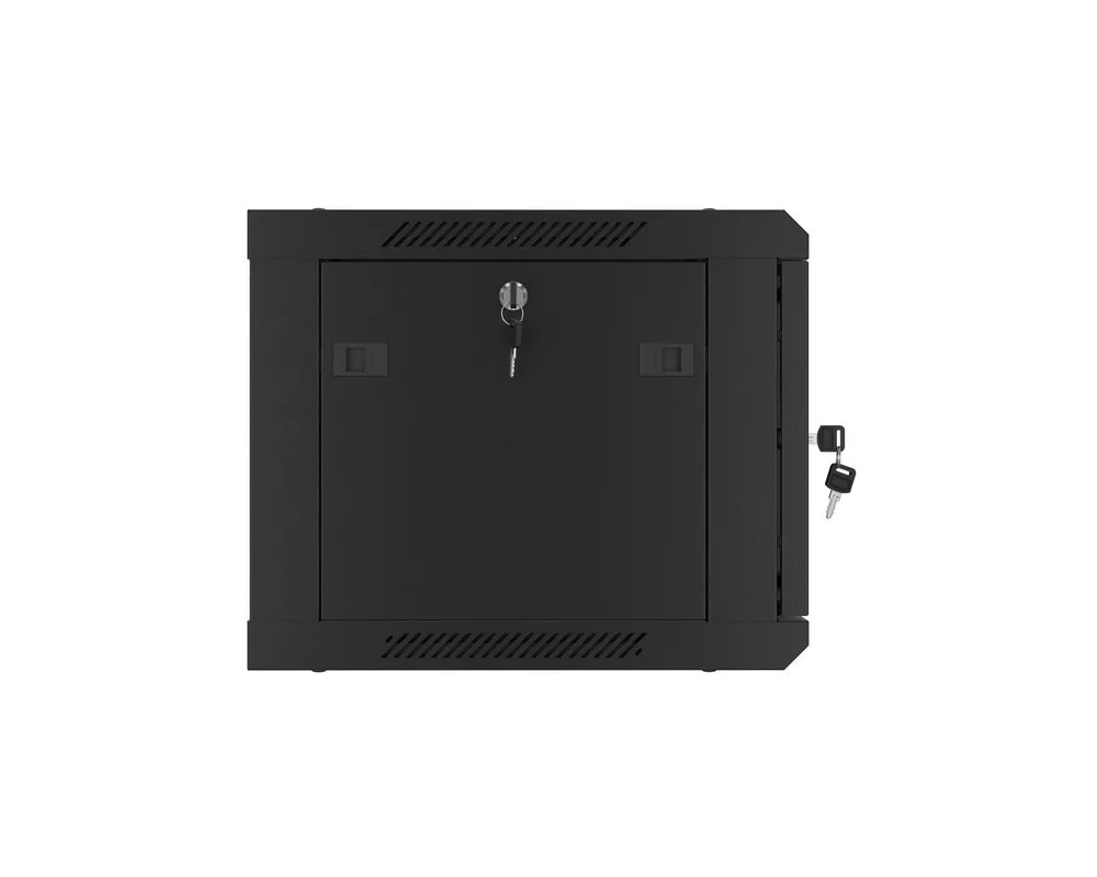 Сървърен шкаф Lanberg rack cabinet 19" wall-mount 6U/600x450 for self-assembly with metal door black (flat pack) 14