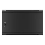 Сървърен шкаф Lanberg rack cabinet 19" wall-mount 6U/600x450 for self-assembly with metal door black (flat pack) 13