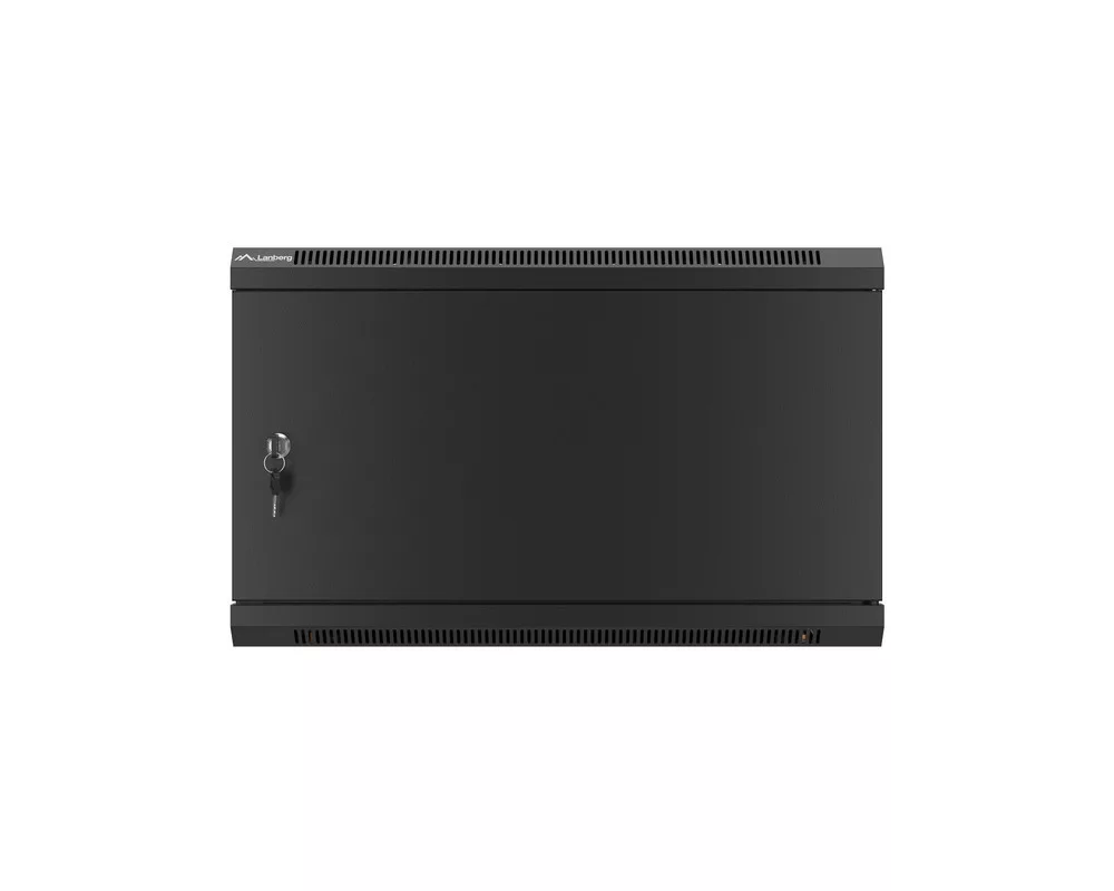 Сървърен шкаф Lanberg rack cabinet 19" wall-mount 6U/600x450 for self-assembly with metal door black (flat pack) 13