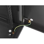 Сървърен шкаф Lanberg rack cabinet 19" wall-mount 6U/600x450 for self-assembly with metal door black (flat pack) 8