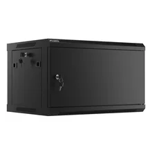  Lanberg rack cabinet 19" wall-mount 6U/600x450 for self-assembly with metal door black (flat pack) 902814 WF01-6406-00B на топ цена - PIC.bg