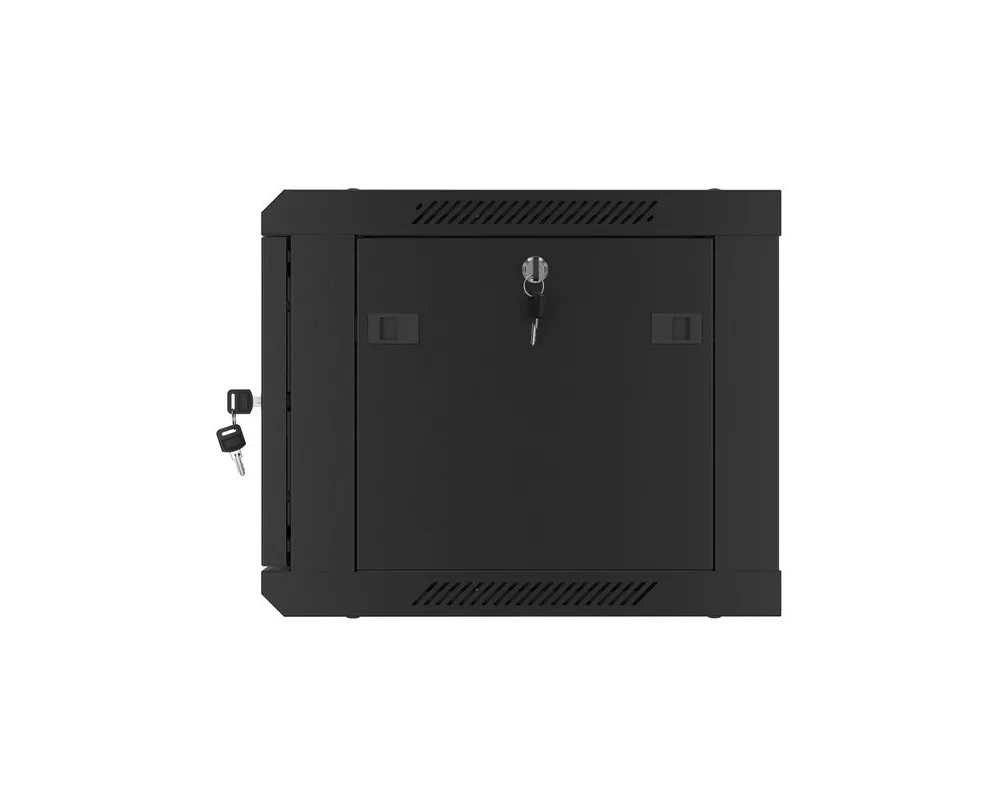 Сървърен шкаф Lanberg rack cabinet 19" wall-mount 6U/600x450 for self-assembly with metal door black (flat pack) 7