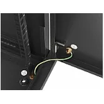 Сървърен шкаф Lanberg rack cabinet 19" wall-mount 6U/600x450 for self-assembly with metal door black (flat pack) 10