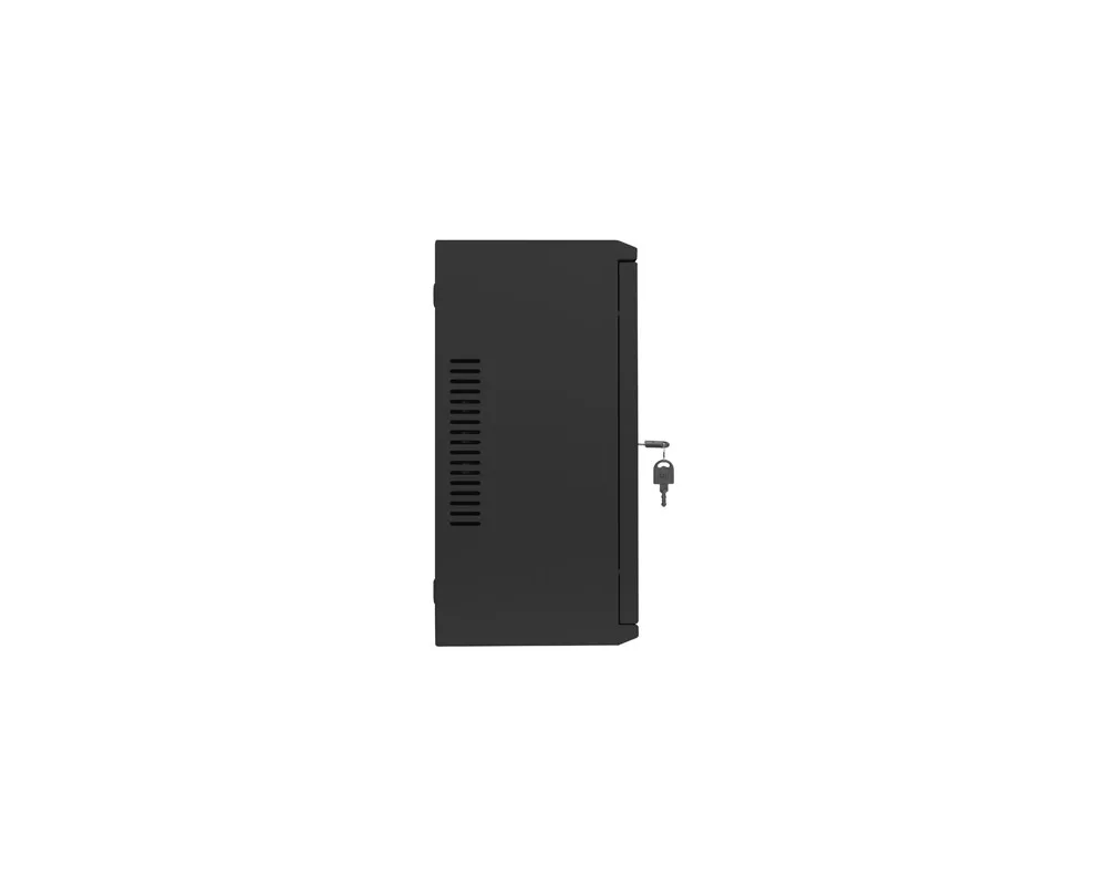 Сървърен шкаф Lanberg rack cabinet 19" wall-mount 4U+3u/540x200 low-profile black (assembled) 10