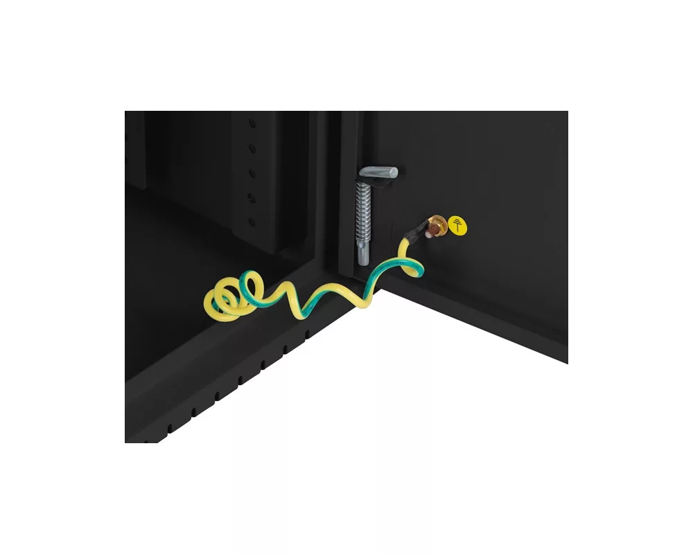 Сървърен шкаф Lanberg rack cabinet 19" wall-mount 4U+3u/540x200 low-profile black (assembled) 5