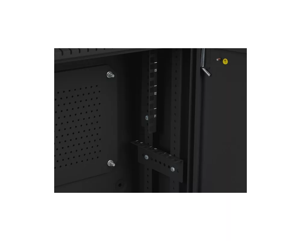 Сървърен шкаф Lanberg rack cabinet 19" wall-mount 4U+3u/540x200 low-profile black (assembled) 6