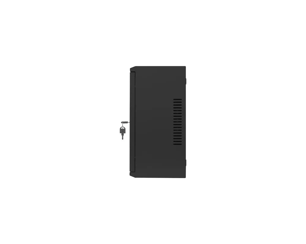 Сървърен шкаф Lanberg rack cabinet 19" wall-mount 4U+3u/540x200 low-profile black (assembled) 11