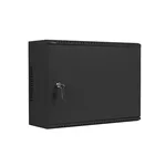 Сървърен шкаф Lanberg rack cabinet 19" wall-mount 4U+3u/540x200 low-profile black (assembled) 9