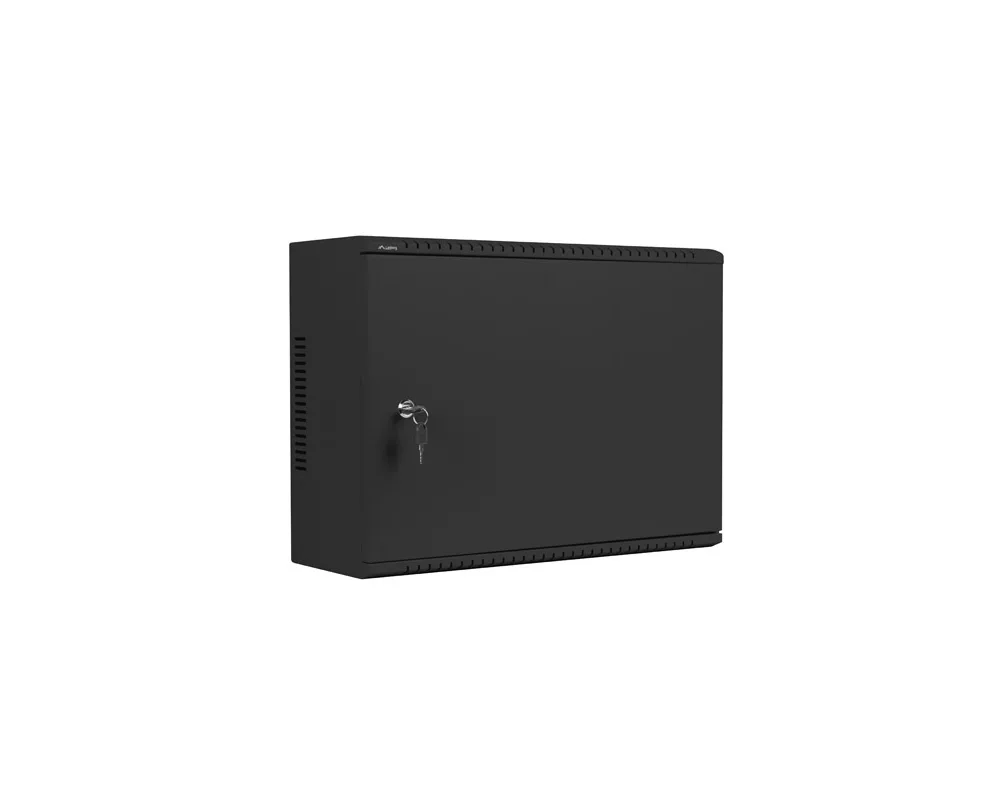 Сървърен шкаф Lanberg rack cabinet 19" wall-mount 4U+3u/540x200 low-profile black (assembled) 9