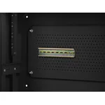 Сървърен шкаф Lanberg rack cabinet 19" wall-mount 4U+3u/540x200 low-profile black (assembled) 7