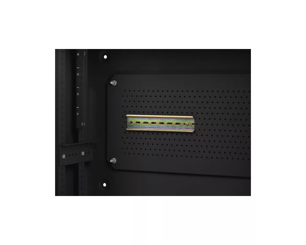Сървърен шкаф Lanberg rack cabinet 19" wall-mount 4U+3u/540x200 low-profile black (assembled) 7
