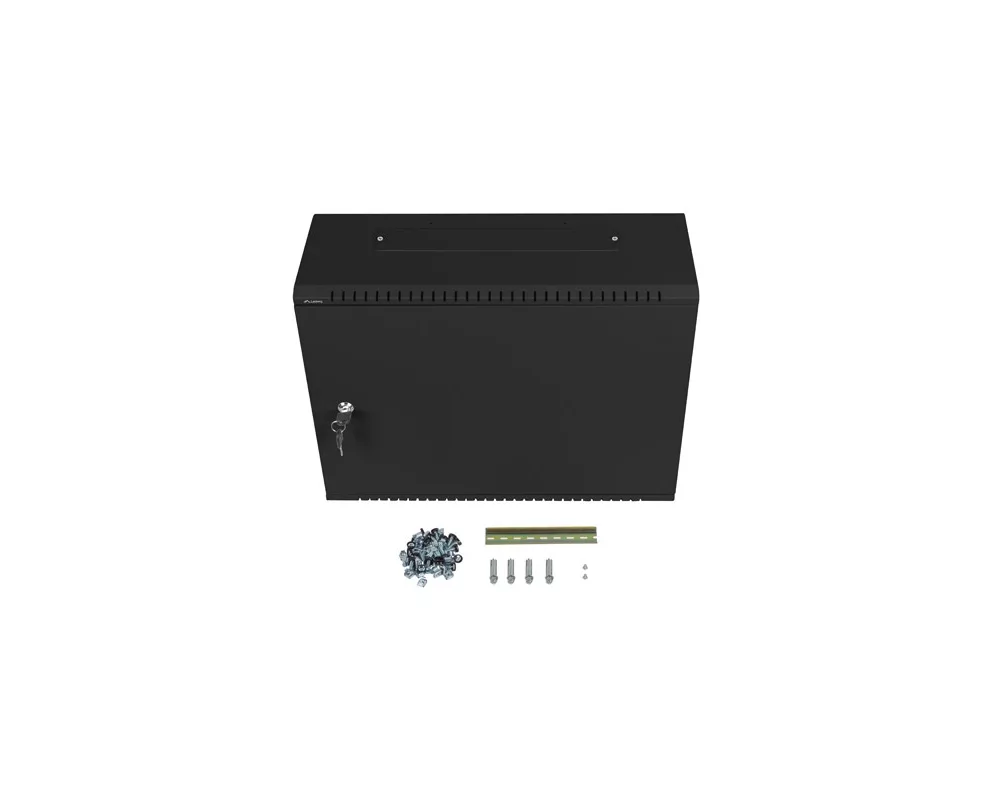 Сървърен шкаф Lanberg rack cabinet 19" wall-mount 4U+3u/540x200 low-profile black (assembled) 15