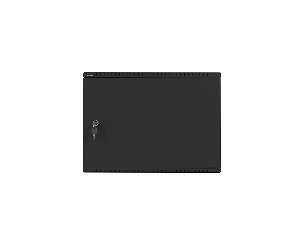Сървърен шкаф Lanberg rack cabinet 19" wall-mount 4U+3u/540x200 low-profile black (assembled) 8