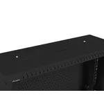 Сървърен шкаф Lanberg rack cabinet 19" wall-mount 4U+3u/540x200 low-profile black (assembled) 4
