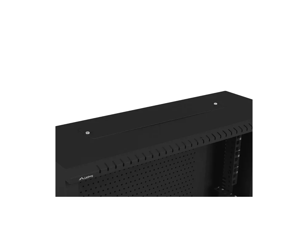 Сървърен шкаф Lanberg rack cabinet 19" wall-mount 4U+3u/540x200 low-profile black (assembled) 4