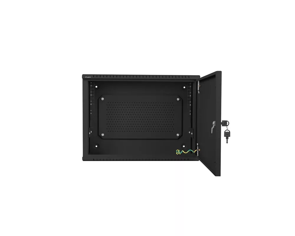Сървърен шкаф Lanberg rack cabinet 19" wall-mount 4U+3u/540x200 low-profile black (assembled) 14