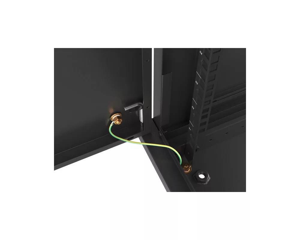 Сървърен шкаф Lanberg rack cabinet 19" wall-mount 6U/600x600 for self-assembly with metal door black (flat pack) 5