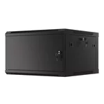 Сървърен шкаф Lanberg rack cabinet 19" wall-mount 6U/600x600 for self-assembly with metal door black (flat pack) 2
