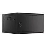<span>Сървърен шкаф</span> Lanberg rack cabinet 19" wall-mount 6U/600x600 for self-assembly with metal door black (flat pack) <span class='catalog-num-in-name'>WF01-6606-00B</span> - 