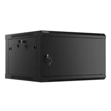  Lanberg rack cabinet 19" wall-mount 6U/600x600 for self-assembly with metal door black (flat pack) 902820 WF01-6606-00B на топ цена - PIC.bg