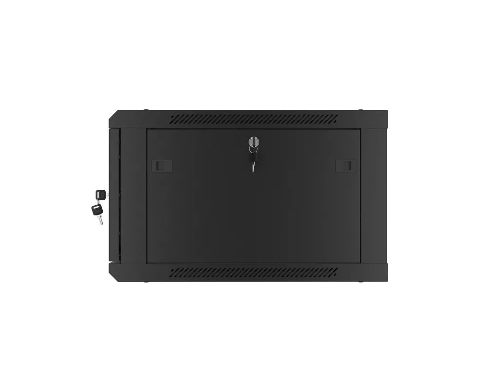 Сървърен шкаф Lanberg rack cabinet 19" wall-mount 6U/600x600 for self-assembly with metal door black (flat pack) 8