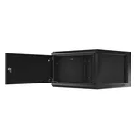 Сървърен шкаф Lanberg rack cabinet 19" wall-mount 6U/600x600 for self-assembly with metal door black (flat pack) 3