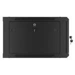 Сървърен шкаф Lanberg rack cabinet 19" wall-mount 6U/600x600 for self-assembly with metal door black (flat pack) 14