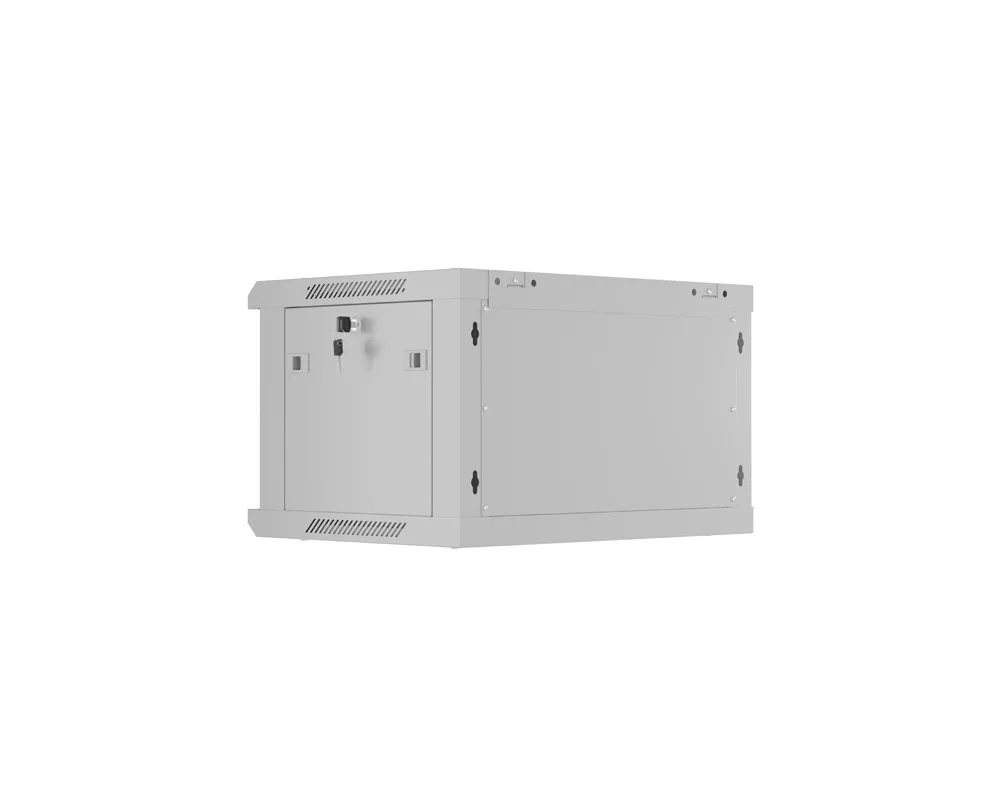 Сървърен шкаф Lanberg rack cabinet 19" wall-mount 6U/600x450 with perforated door grey (flat pack) 6