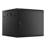 <span>Сървърен шкаф</span> Lanberg rack cabinet 19" wall-mount 9U/600x600 for self-assembly with metal door black (flat pack) <span class='catalog-num-in-name'>WF01-6609-00B</span> - 