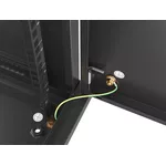 Сървърен шкаф Lanberg rack cabinet 19" wall-mount 9U/600x600 for self-assembly with metal door black (flat pack) 4