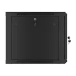 Сървърен шкаф Lanberg rack cabinet 19" wall-mount 9U/600x600 for self-assembly with metal door black (flat pack) 6