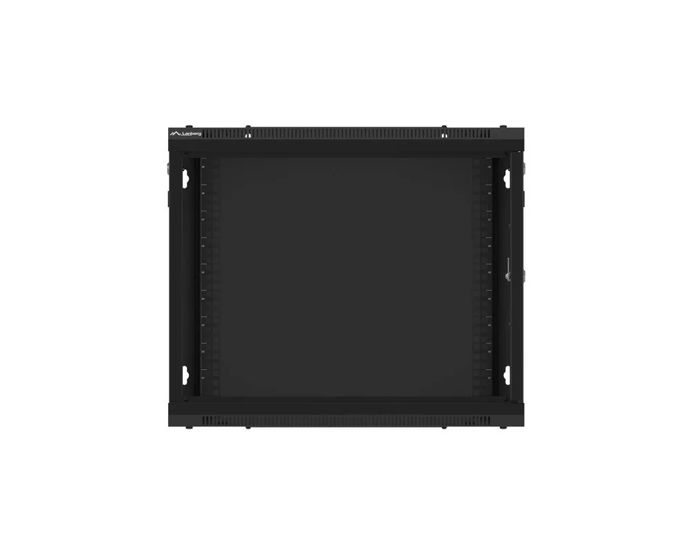 Сървърен шкаф Lanberg rack cabinet 19" wall-mount 9U/600x600 for self-assembly with metal door black (flat pack) 7